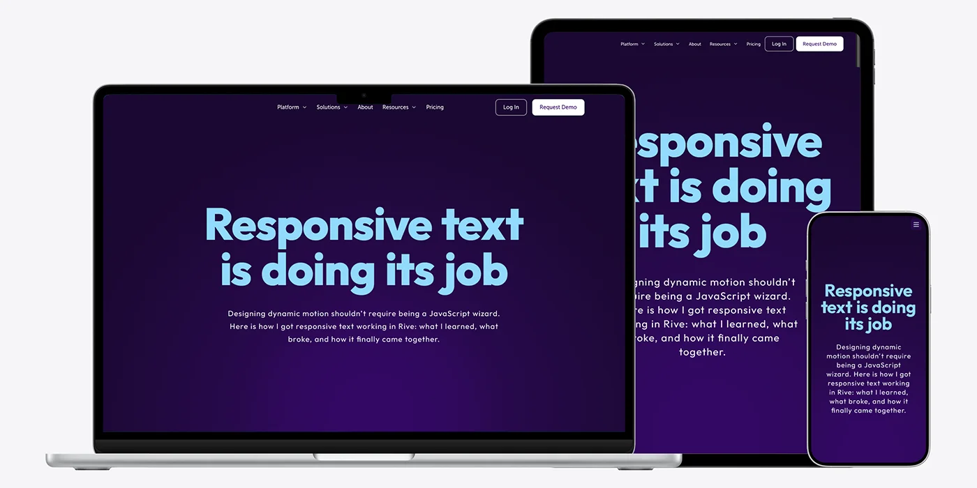 Responsive Text in Rive