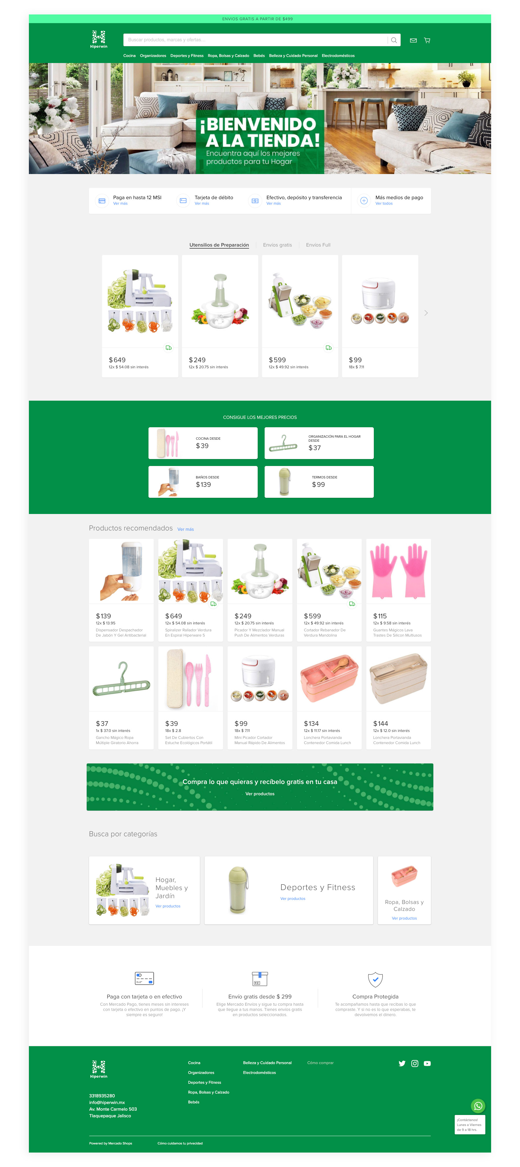 Store after the redesign